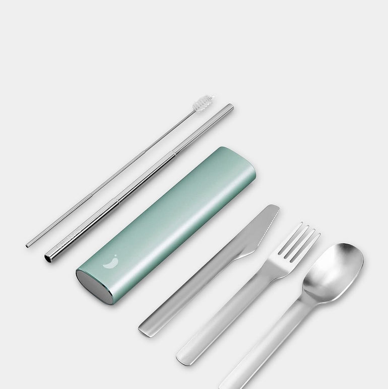 Chilly's | Travel Cutlery Set | Stainless Steel | Aluminium Case